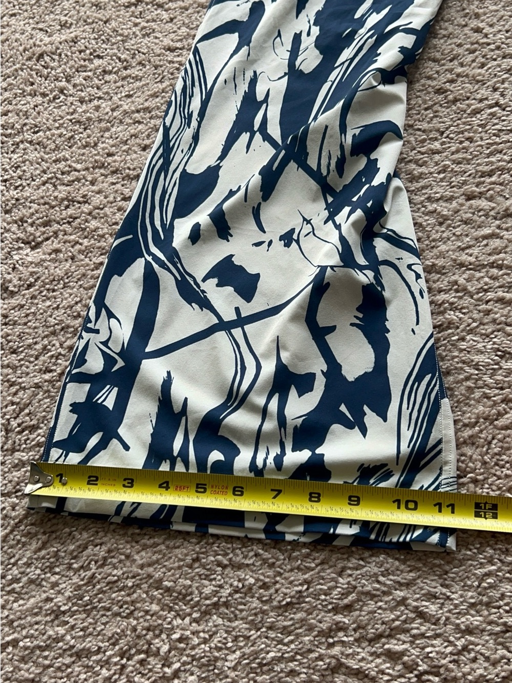 Lululemon Swift Wide-Leg Mid-Rise Pant Whimsical Meld WP Bone Mineral Blue SZ 0 - Picture 13 of 15